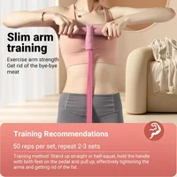 6-Tube Resistance Bands Yoga Pedal Puller Abdomen Waist Arm Training Elastic Pull Rope fitness Exercise At Alo yoga mujer - Image 6