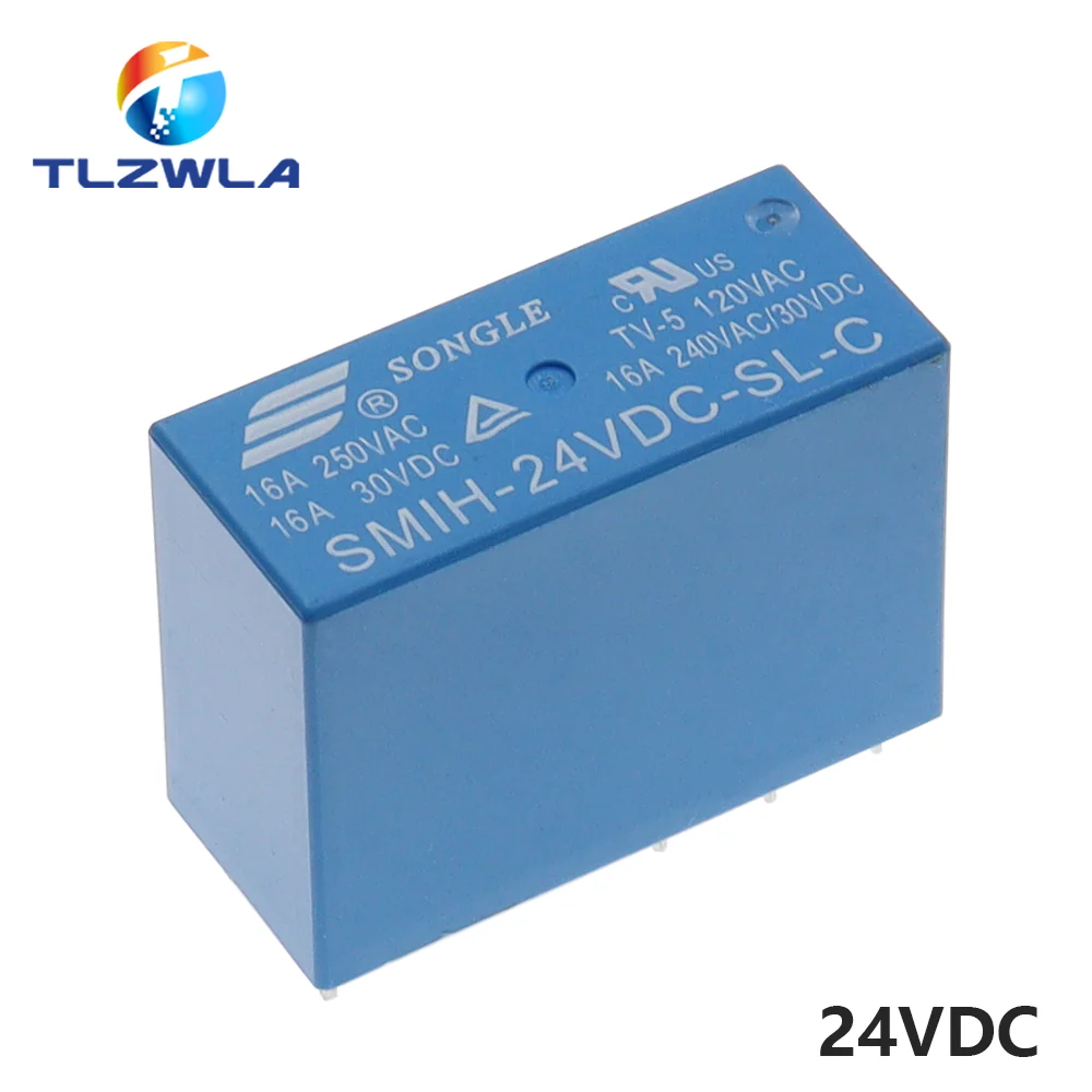 24V 16A 6 8Pin Relé Original SMIH-05VDC-SL-A