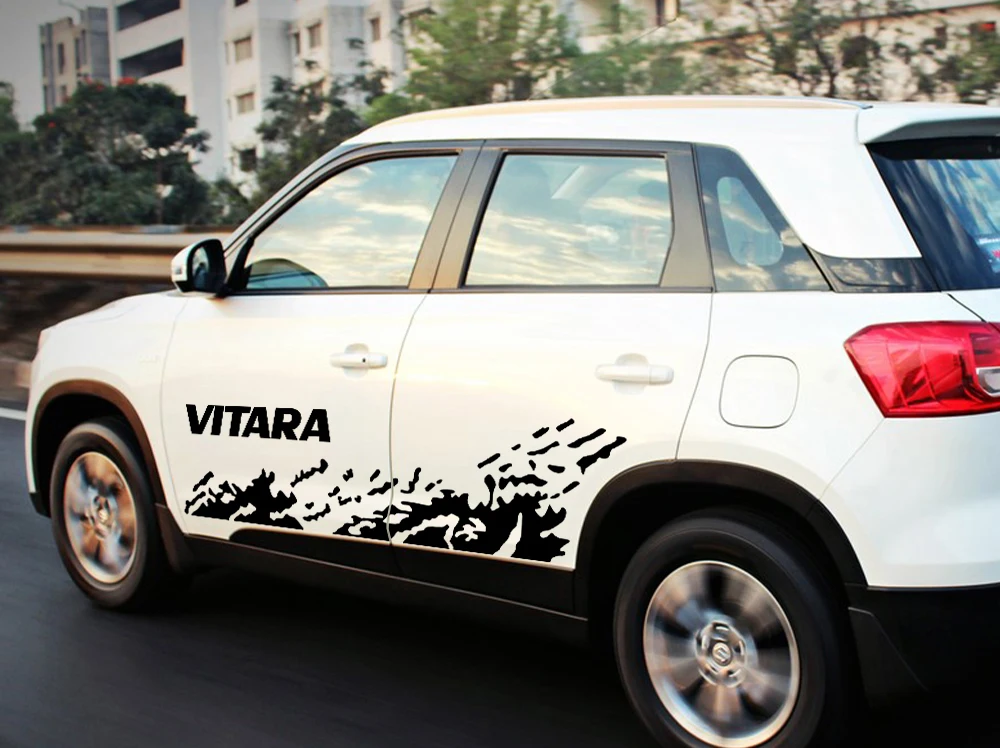 Für Suzuki Vitara 1990 2017 2020 2022 Autotür Seiten aufkleber Schlamm Spritz grafiken Vinyl Film Aufkleber Auto Tuning Zubehör – Detail 1