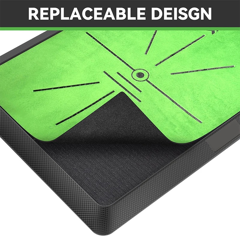 Golf Hitting Mat Golf Training Mat for Swing Path Feedback Detection Batting Extra Replaceable Golf Practice Mat 16"x12" 6