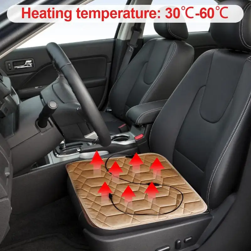 Usb Heated Seat Cushion For Car, 5v Electric Heating Pad Nonslip