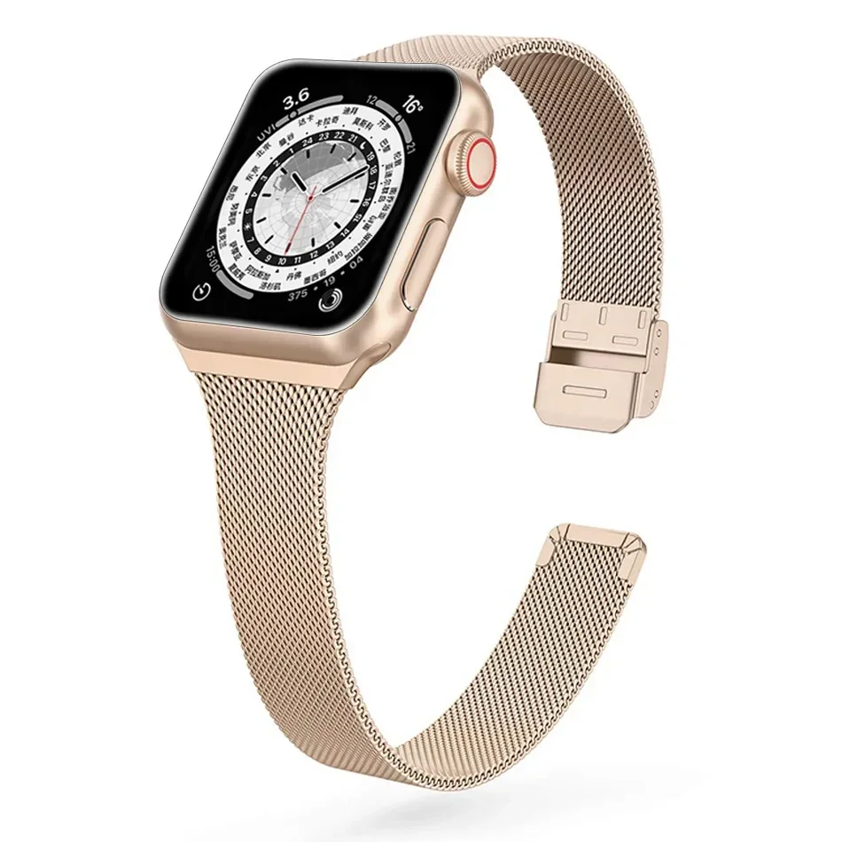 Elegant Milanese Loop Watch Band - Slim Stainless Steel Bracelet