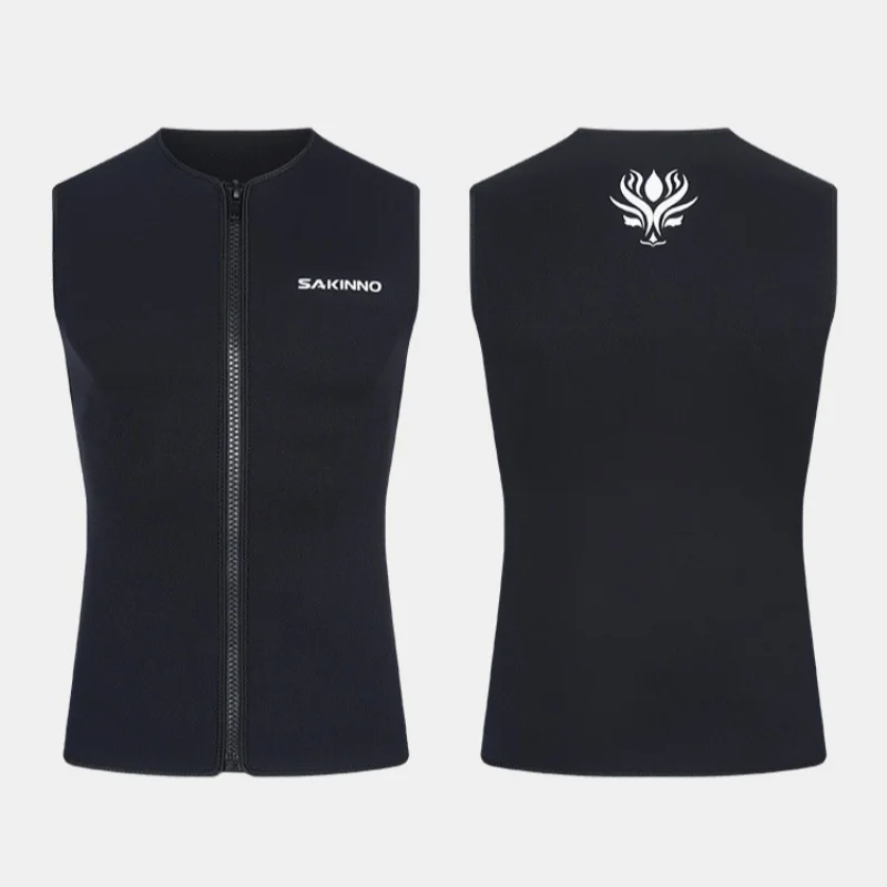 Diving Suits Diving Weight Vest 3mm Men Women Thermal Sleeveless Diving Vest Split Body Warm Diving Suit Surfing Swimming Drifting Suit Top Vest