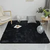 Shaggy Carpets For Living Room Bedroom Modern Black Solid Color Plush Floor Fluffy Mats Kids Room Faux Fur Area Rug Non-slip Mat 3