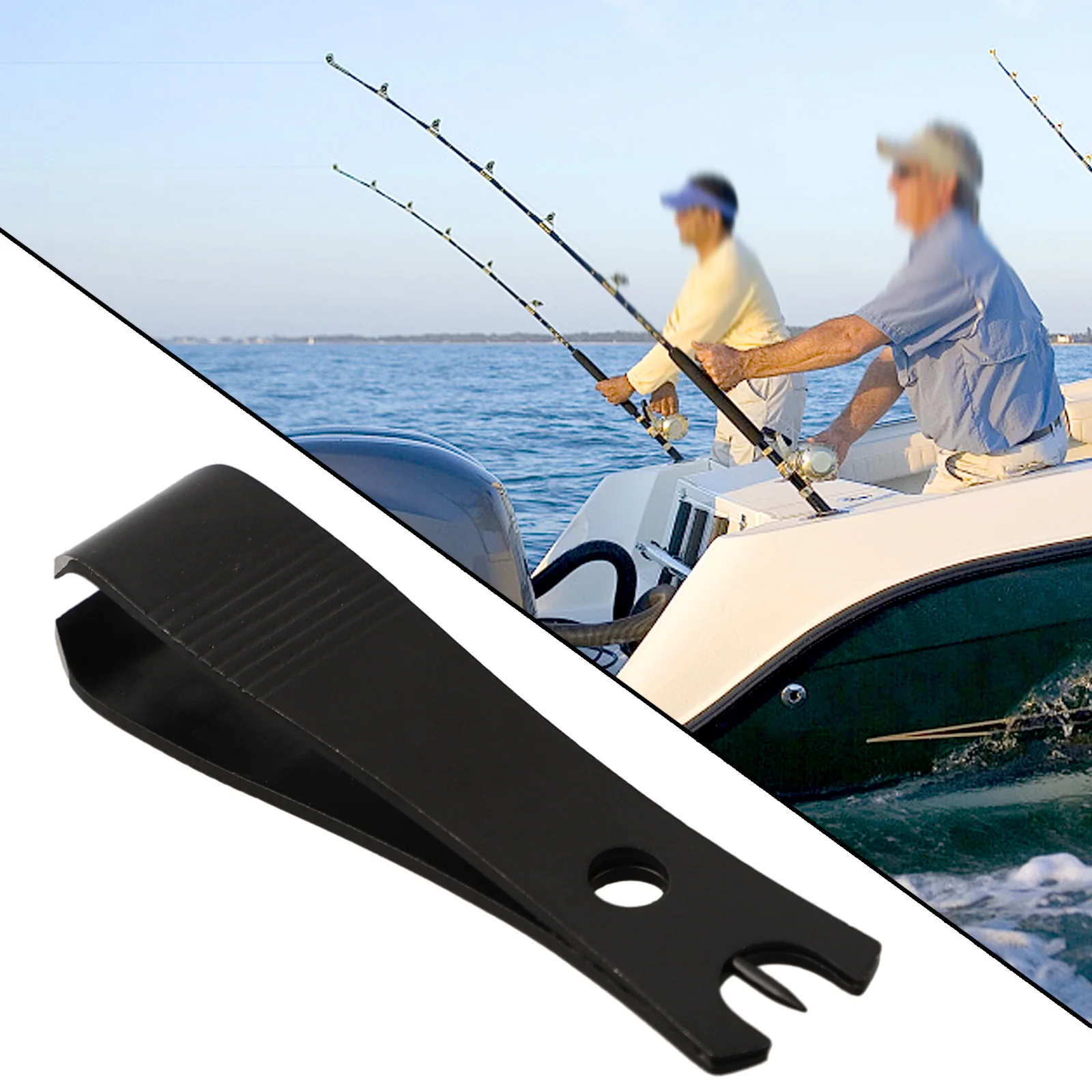 

Fishing Tool Fishing Line Cutter Stainless Steel Line Cutter Rock Fishing Sea Fishing Tool 51x11.5mm Brand New