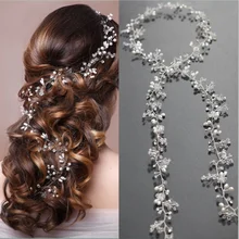 

brand new Western Wedding Fashion Headdress For Bride Handmade Wedding Crown Floral Pearl Hair Accessories Hairpin Ornaments