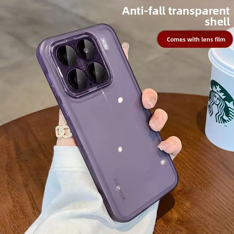 Advanced Drop-Proof Soft Shell Case with Built-in Lens Film, Anti-Scratch Protection, and Enhanced Durability