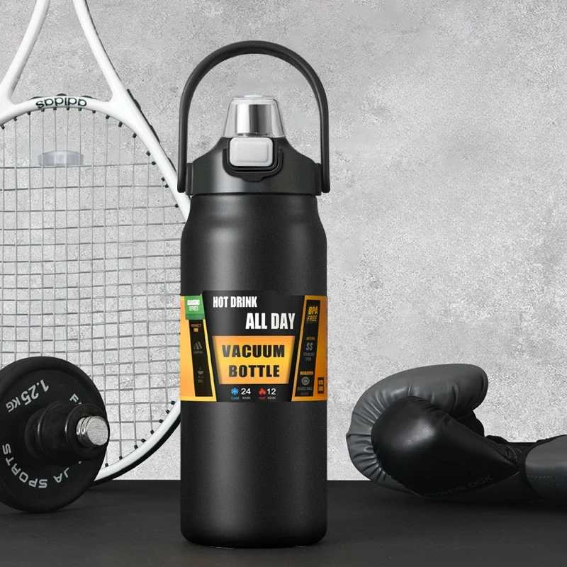 304 Stainless Steel Insulated Cup, Outdoor Portable Vacuum Bottle, Hot and Cold Sports Large Capacity Water Bottle