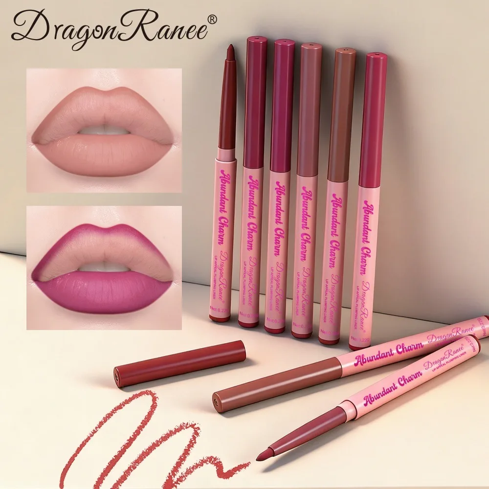 Matita per Labbra Opaca Impermeabile a Lunga Durata, Penna per Rossetto ad Alta Pigmentazione, Applicazione Retrattile e Liscia, Cosmetici per il Trucco - immagine 2