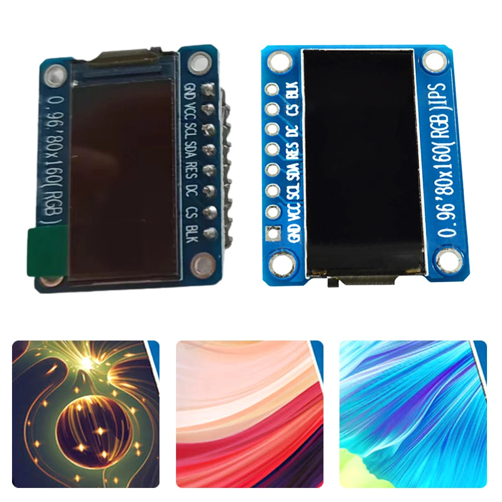 IPS TFT Display 0.96 -inch LCD Screen ST7735 Display Modul 80 RGB X 160 HD Color 8pin Electrical Equipment Components Parts