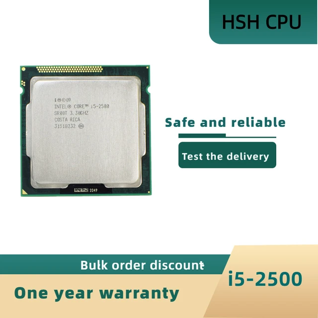 Intel Core i5-2500 i5 2500 3.3 GHz Quad-Core CPU Processor 6M 95W LGA 1155