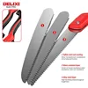DELIXI ELECTRIC Folding Saw，SK9 steel One-button Folding Design，Sharp Cutting Wood,Camping,GardensPruning Saw,Tree Chopper Knife 3