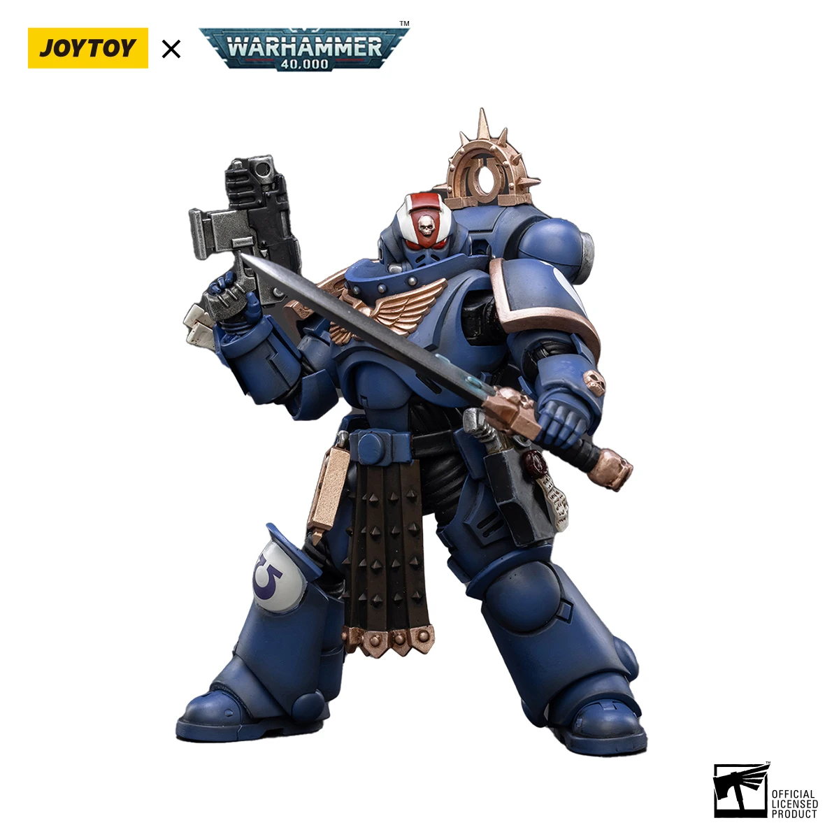 

JOYTOY Warhammer 40k 1/18 Action Figures Anime 12cm Ultramarines Primaris Lieutenant Amulius Collection Model Toys