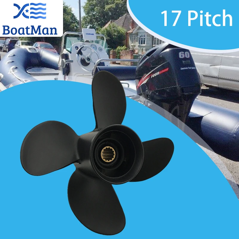 BOATMAN13x17ForSuzukiOutboardPropellerMotor60140HP4Stroke