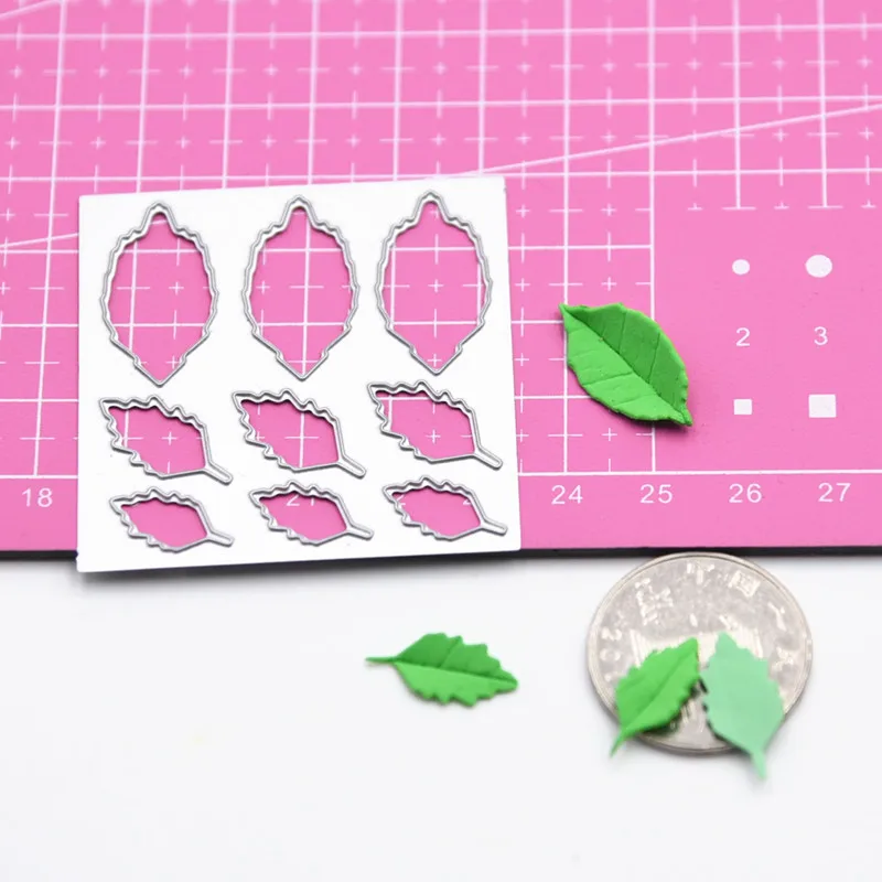 2pcs set Pottery Resin Clay Different Size Leaf Carbon Steel Cutting Mould Fondant Cake Leaf Cutting Mold Tools