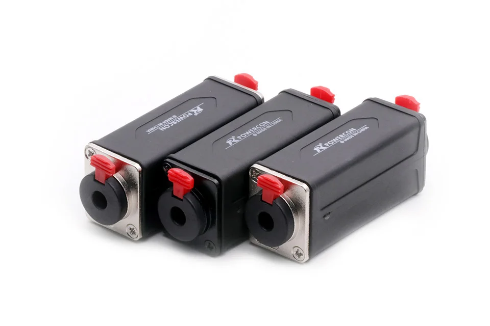 painel, soquete, estendido, XLR reto, adaptador de alto-falante, 6,35mm, 2pcs