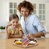 Wooden Chinese Checkers Board Game with Marbles for Kids and Adults 2