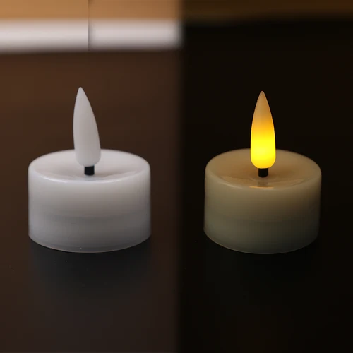 불꽃 없는 LED 촛불 조명, 깜박이는 배터리 구동 촛불, 차 조명, 생일 웨딩 파티, 크리스마스 장식 조명, 1 개, 12 개 4