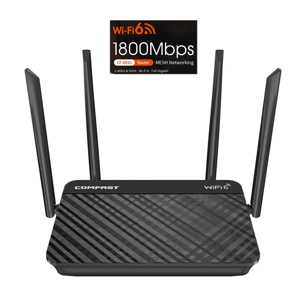 Comfast Xr11 Wifi 6 Router Gigabit 2.4G 5.0Ghz Dual-Band 1800Mbps Amplificatore Mesh Wifi 4 Antenna Omnidirezionale Ad Alto Guadagno