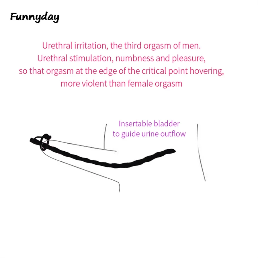 Silicone Hollow Urethral Catheter Dilator Penis Plug Horse Eye Irritation Penis Insertion Urethral Plug Adult Sex Toys For Men