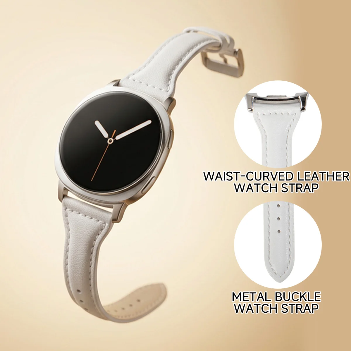 Slim Leather Strap Wristband Bracelet - Elegant Replacement