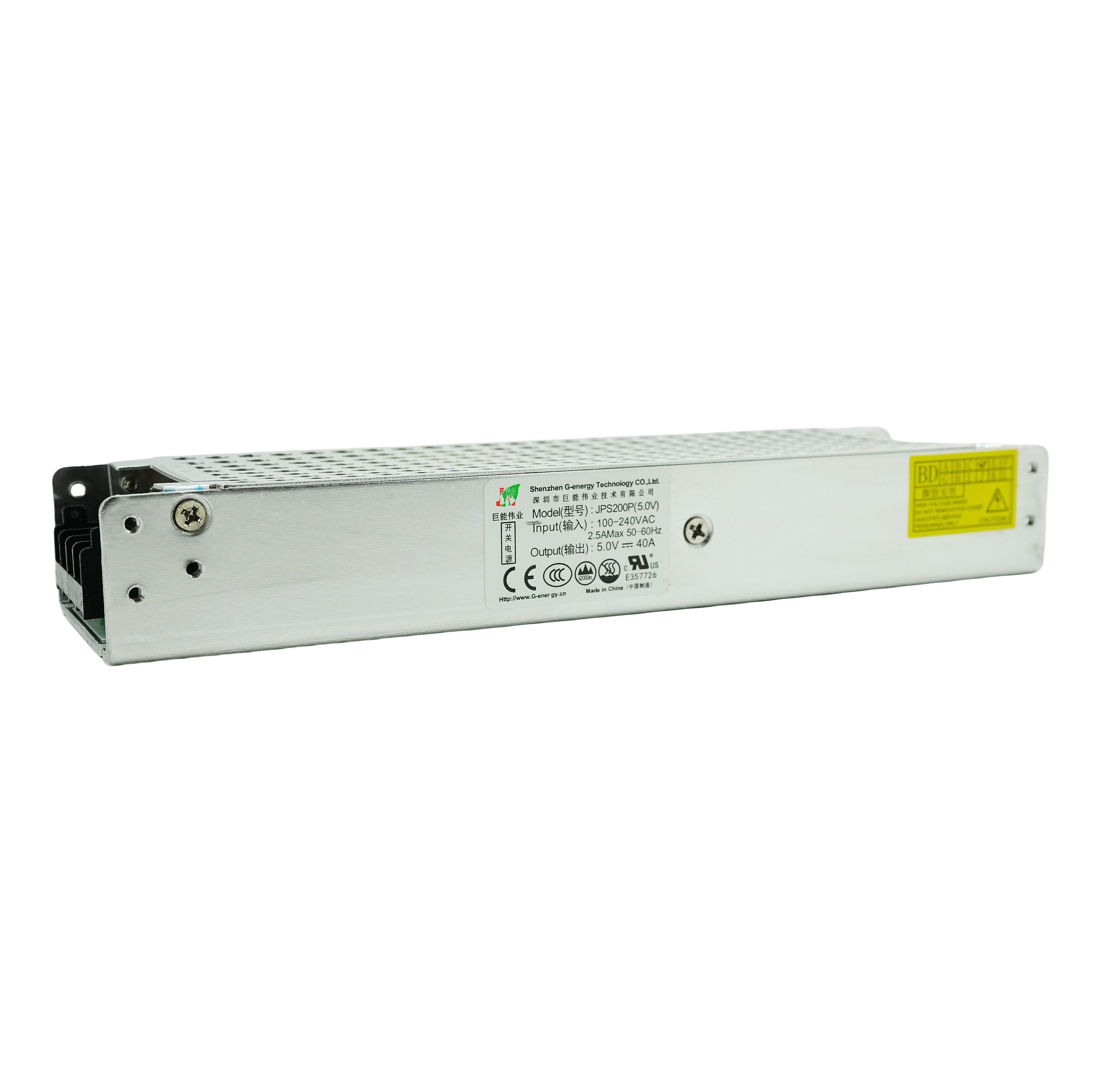 LED Source 5V 40A 110V 200W Wide Voltage power G-Energy JPS200P