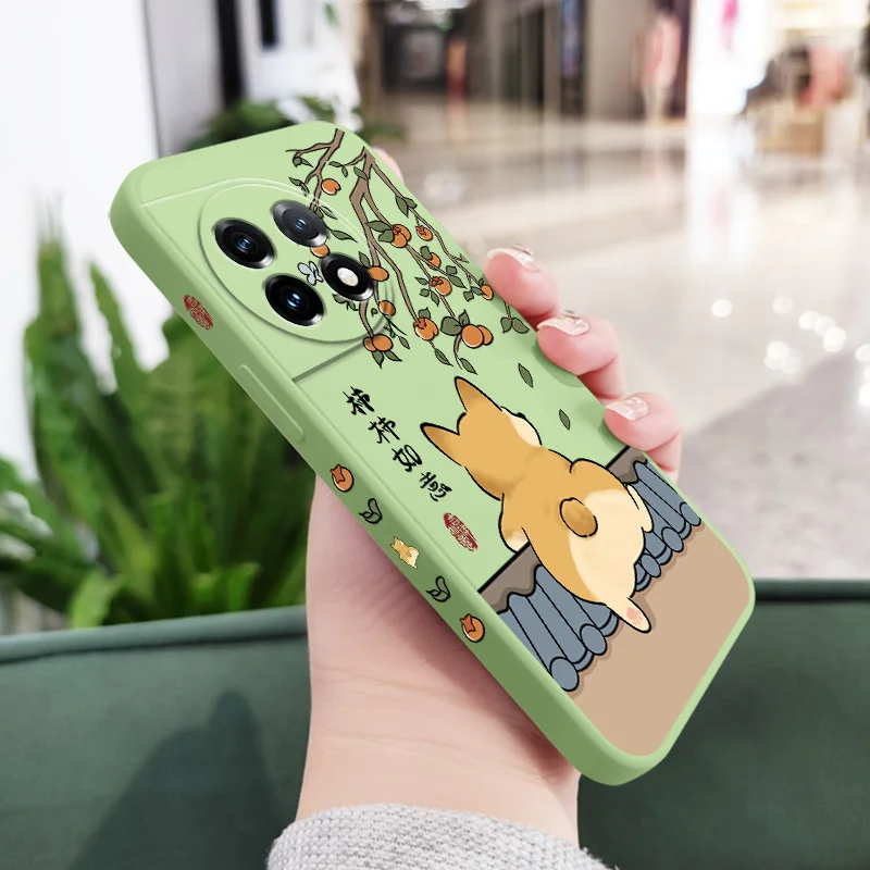 Adorable Animated Cat Liquid Silicone Phone Case
