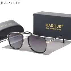 Luxury Polarized Gradient Sunglasses - Unisex Eyewear Accessory (Gold Gradient Gray)