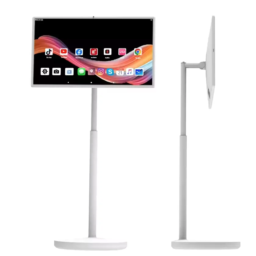 Hot 4K Screen 32 Inch Android Touch Screen Stand By Me Tv Built-in Battery Camer