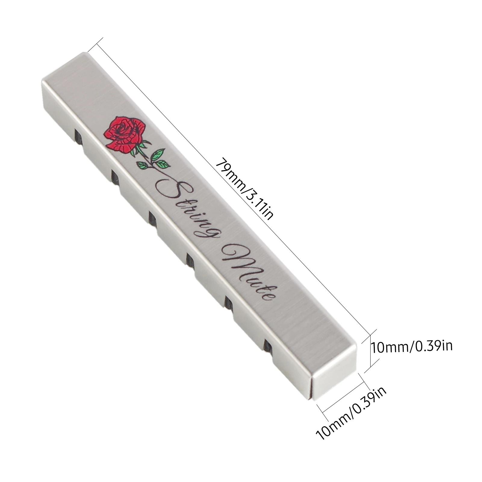 기타 현악기 뮤트 댐퍼 6 PCS 셀룰로이드 기타 픽업 기타 사운드 흡수 쿠션 패드 소음 감소 실용 액세서리