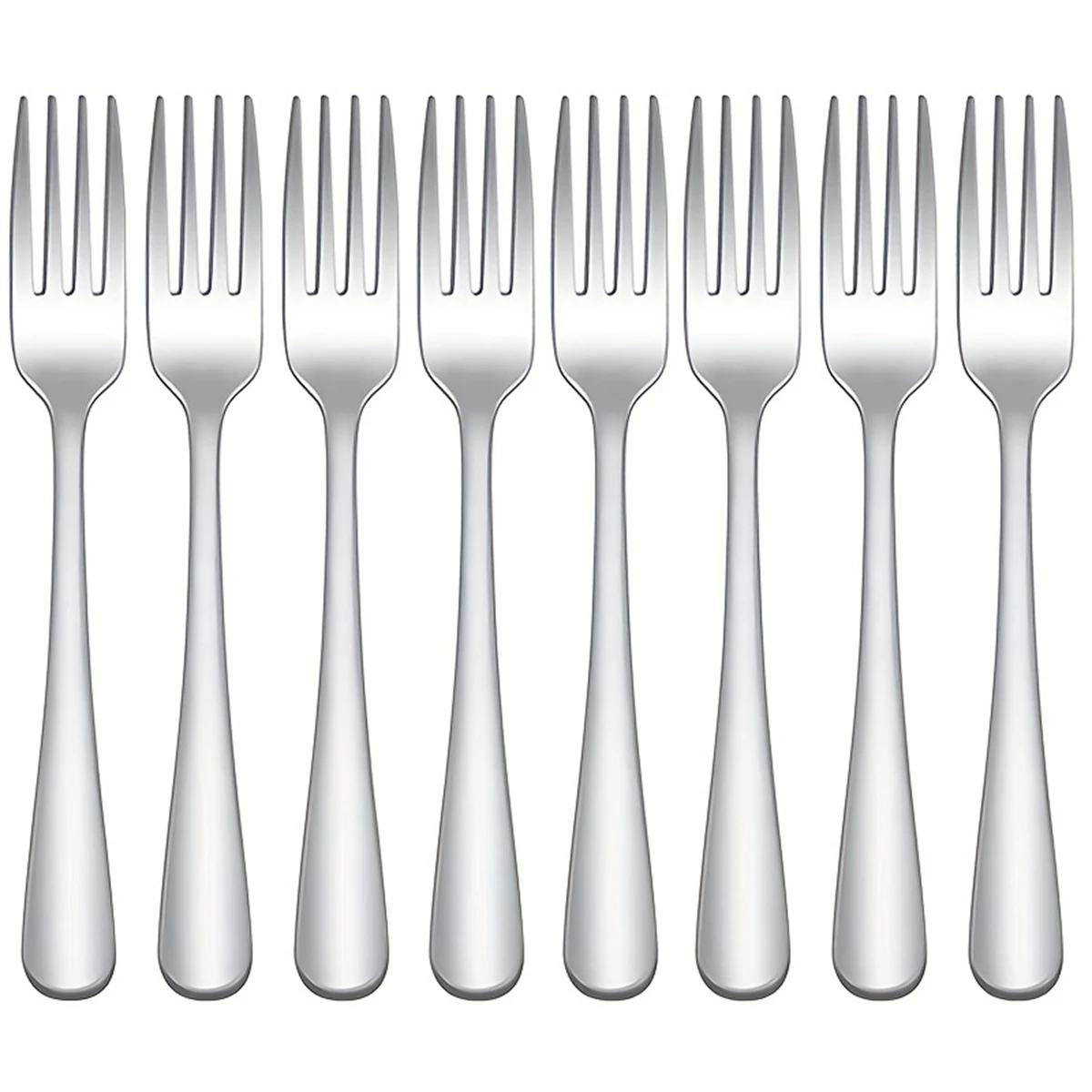 Cutlery Set Western Style Cutlery Set Picnic Cutlery Set Stainless Steel Cutlery Set Picnic Tableware Camping Cutlery Set 8pcs Stainless Steel Salad Fork Dessert Fork Set Dishwasher Safe