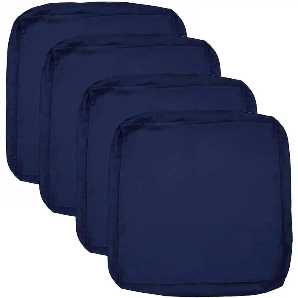 Waterproof Outdoor Cushion Covers Set of 4 Durable Fabric Fade Resistant Easy Installation Replacement Patio Furniture Seat 3