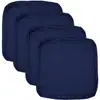 Waterproof Outdoor Cushion Covers Set of 4 Durable Fabric Fade Resistant Easy Installation Replacement Patio Furniture Seat 3