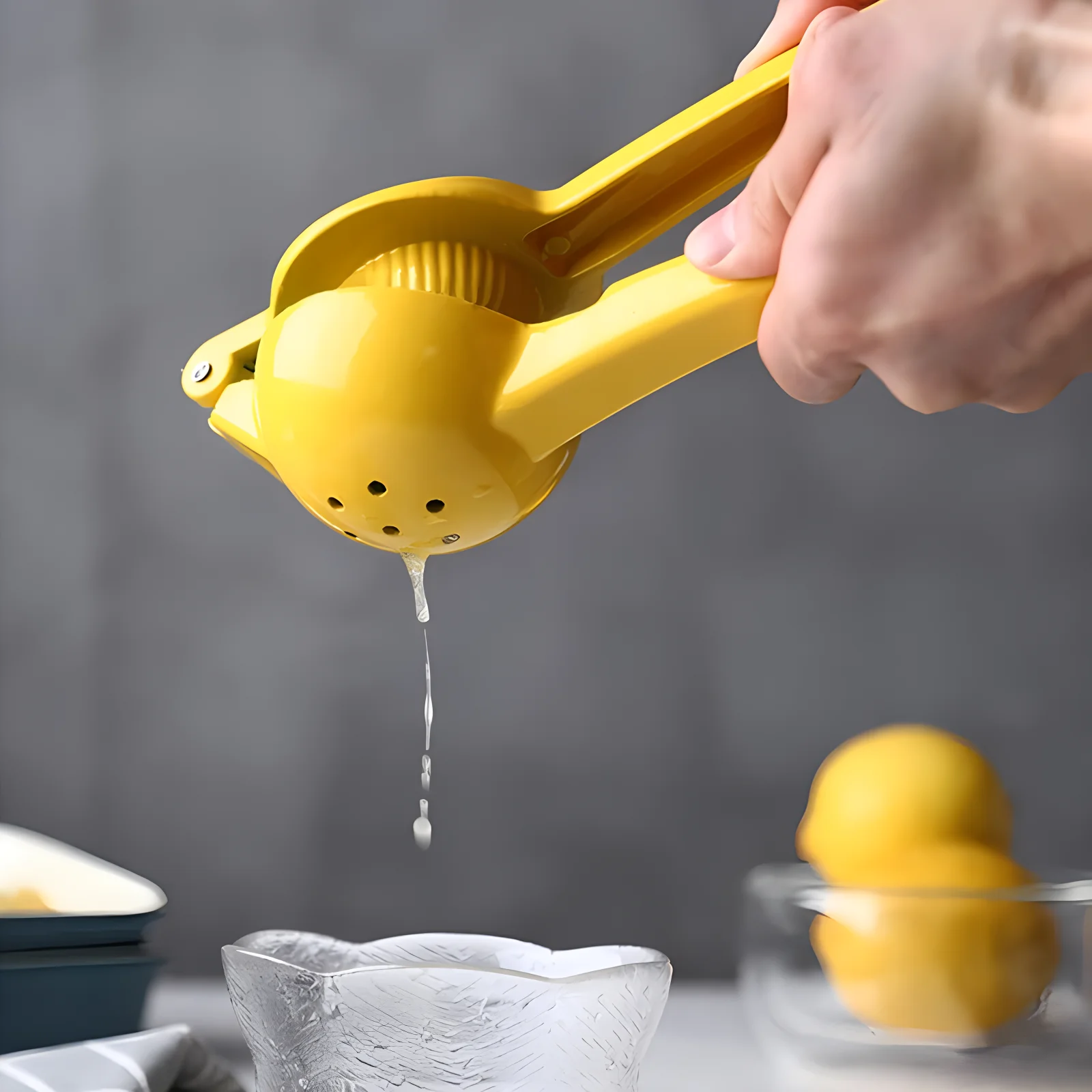 2 In 1 Kitchen Manual Lemon Squeezer Aluminum Orange Juicer Fruit Press Clamp Tools Multi-Function Food Clamp Accessories