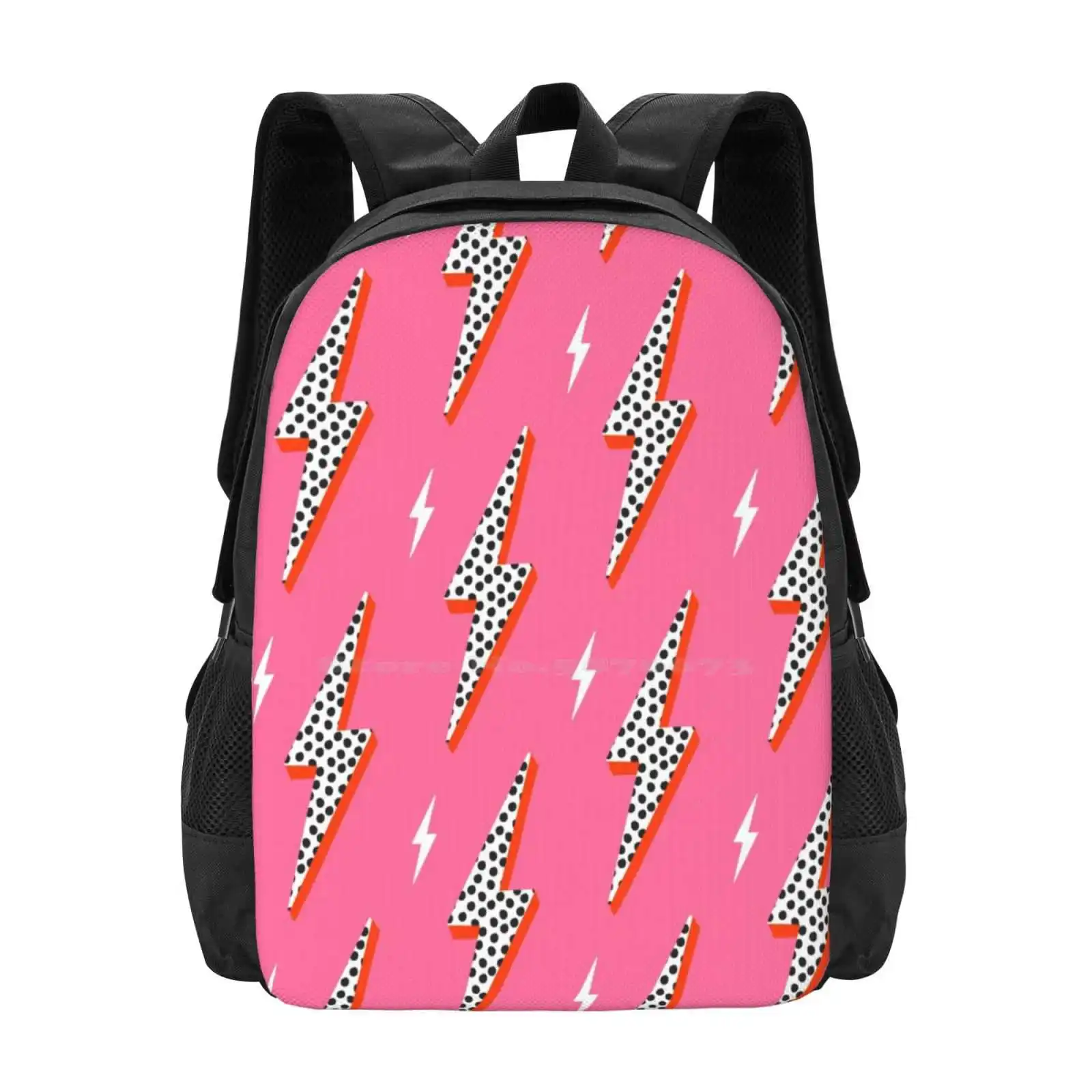 Lightning Bolt Thunder Flash Preppy Pink School Bags Zaino Per Laptop Da Viaggio Yellow Thunder Flash Cool Blue Power Elettricità