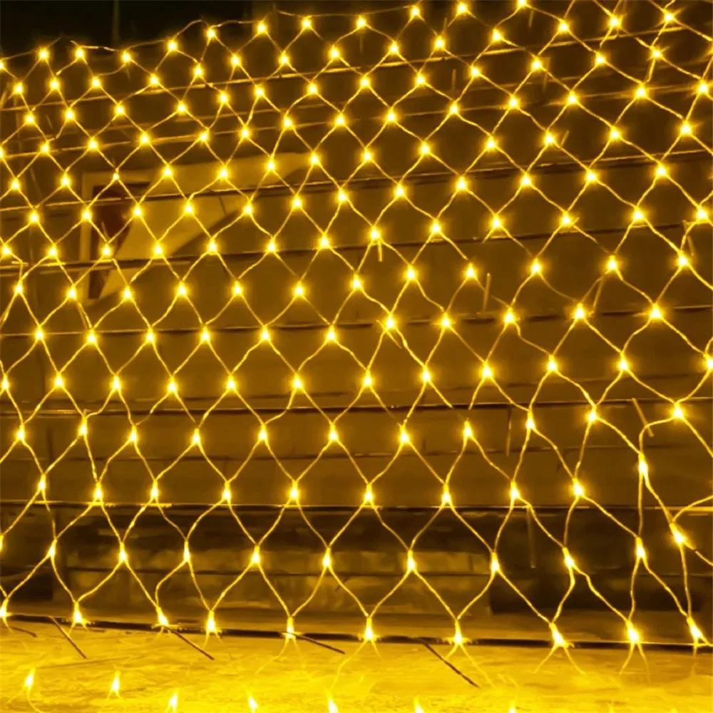 รูปสินค้า ไฟ LED ตกแต่งเทศกาล สวย 1.5x1.5m 2x3m งานแต่ง คริสต์มาส