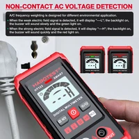 HABOTEST HT123 Digital Multimeter AC DC NCV Smart Multimeter Tester Ohm Voltage Meter Auto Range Profesional Electrician Tester 2
