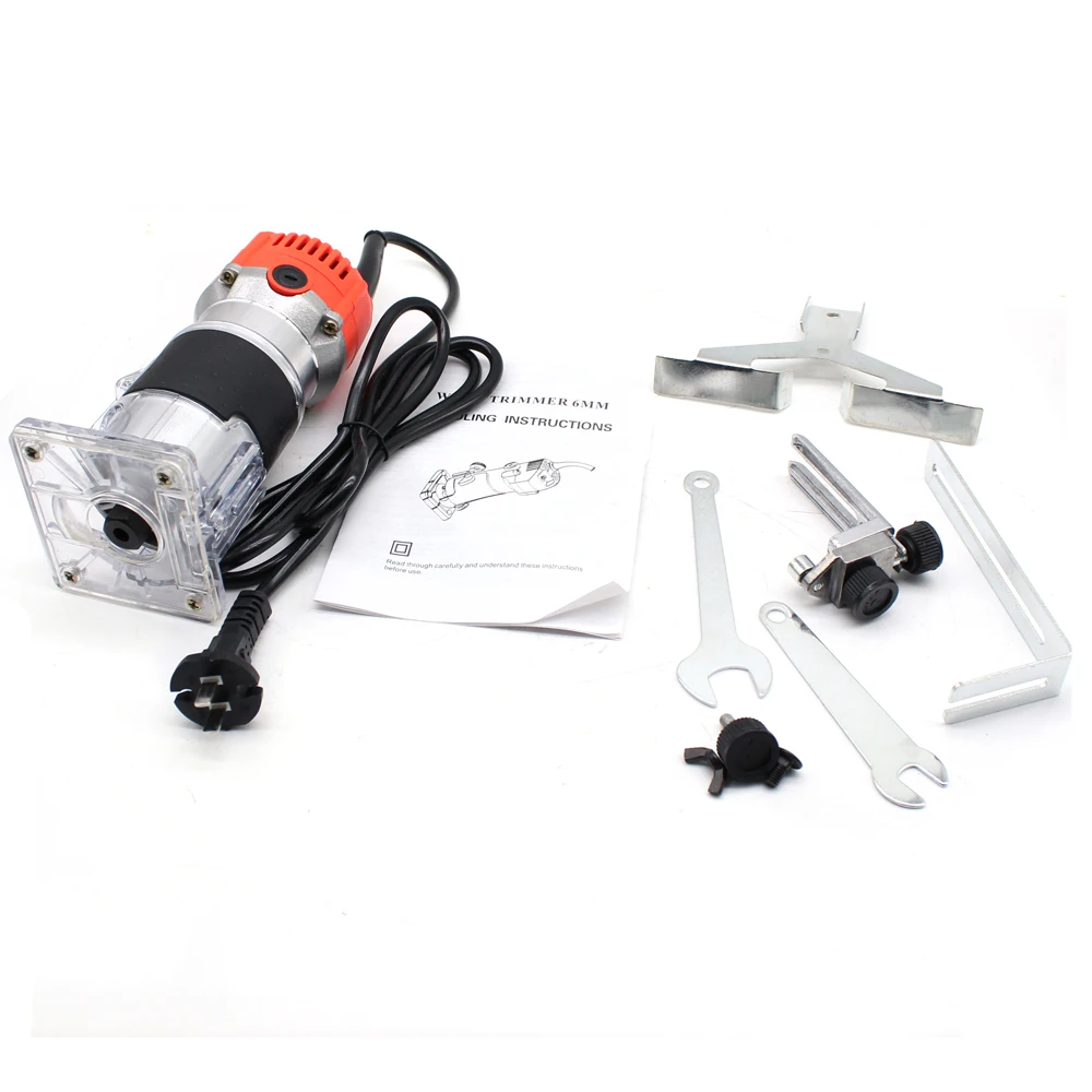 Electric Wood Laminator Router Trimmer DIY Power Tools 220V 30000r/min for Wood Trimming Slotting Cutting
