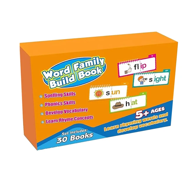 Sight Word Games Word Family Flip Books For Kindergarten | ABC Phonics ...