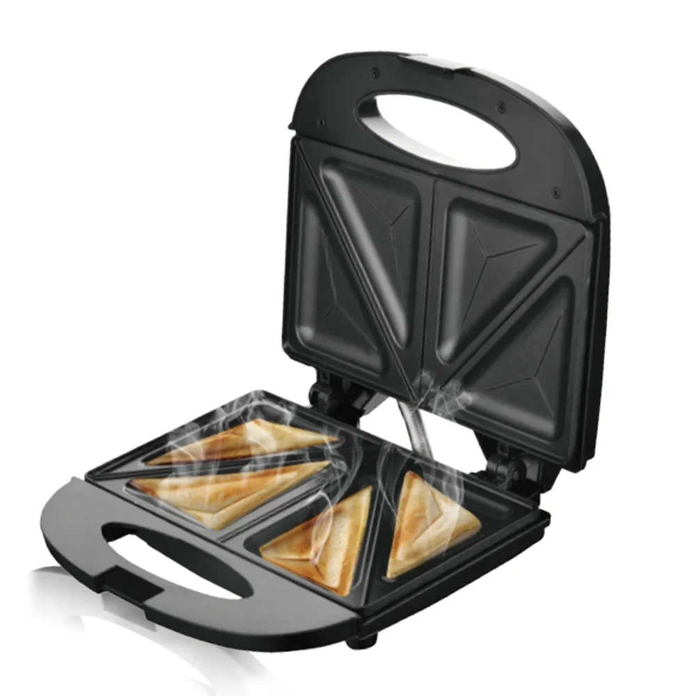 Household Double-sided Heated Sandwich Maker, Multi-function Toast Waffle Breakfast Maker EU Plug Toster sandwich maker
