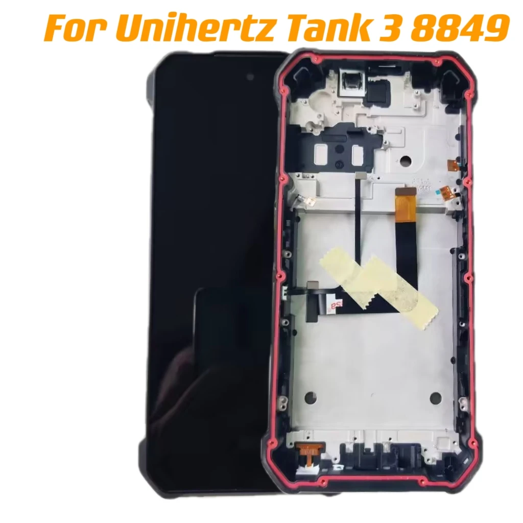 

Original For Unihertz Tank 3 8849 Phone 6.79inch LCD Display With Frame +Touch Screen Digitizer Assembly Repair Panel Glass