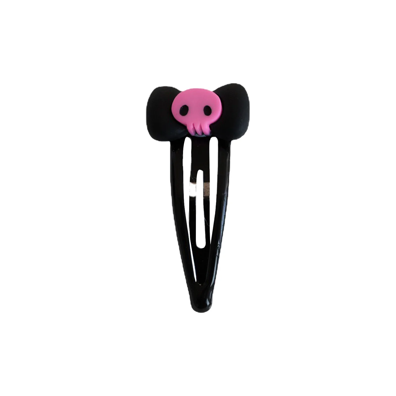 1/5/10 Stück Haarspangen im dunklen Stil, rosa, schwarz, Totenkopf-Schleife, BB-Clip für Frauen und Mädchen, trendige Gothic-Kopfbedeckung, kreative Haar-Accessoires – Detail 5