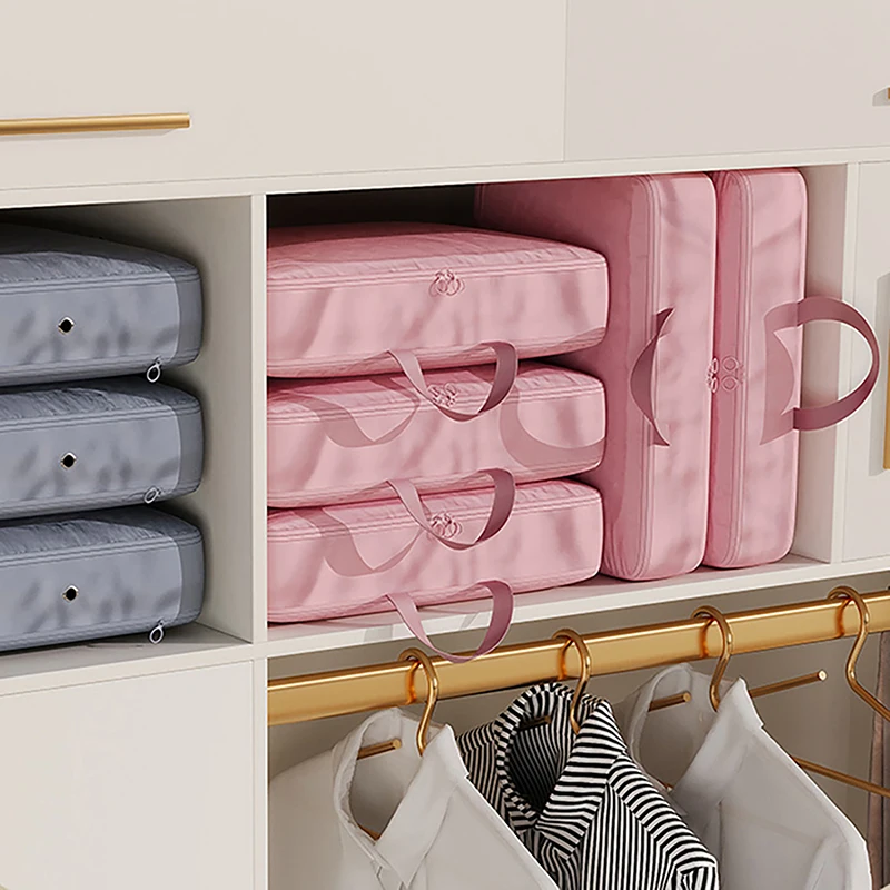 Compression Packing Cube Wardrobe Drawer Puffer Jacket Storage Foldable Luggage Suitcase Organizer Compressed Travel Clothes Bag 2