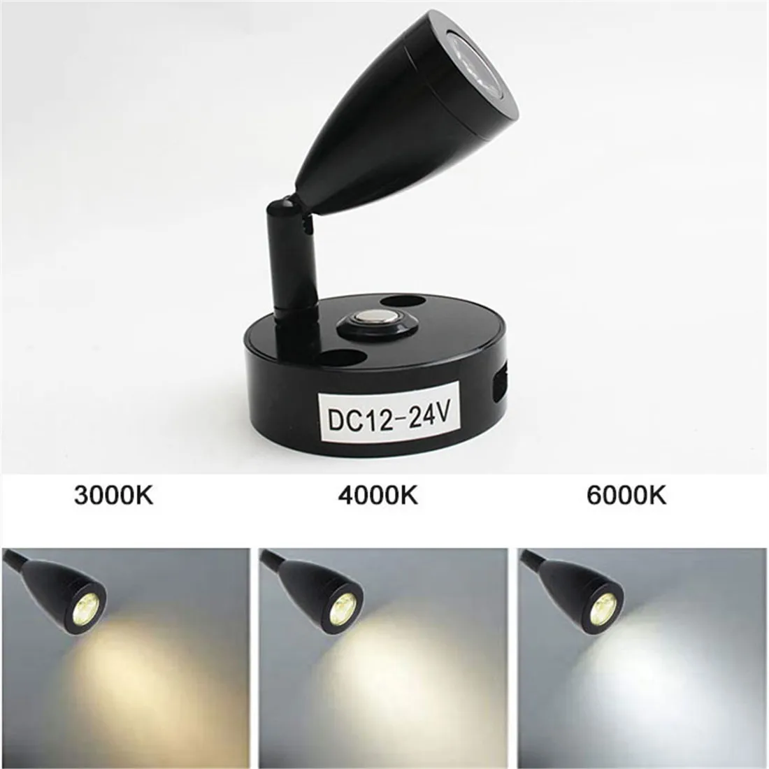 LED Wall Lamp Wall Sconces Light Wall Lamp Flexible Reading Light 2pcs/pack Aluminum DC24V 12V Touch Dimmable RV LED Reading Light Fixture with USB Port 3000K 6000K Boat Yacht Wall Lamp