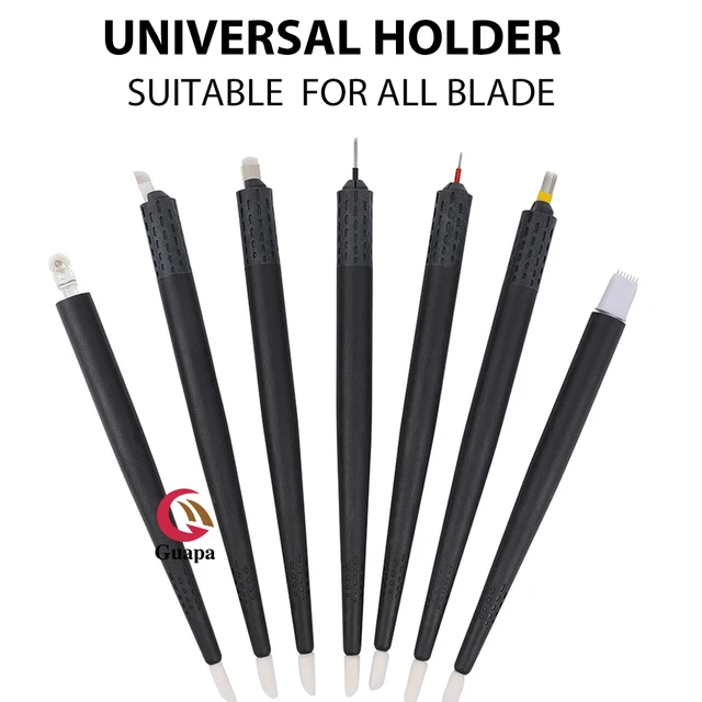50pcs Biodegradable Disposable Microblading Eyebrow Tattoo Manual Pen Semi Permanent Makeup Powder Brows Hand Tool