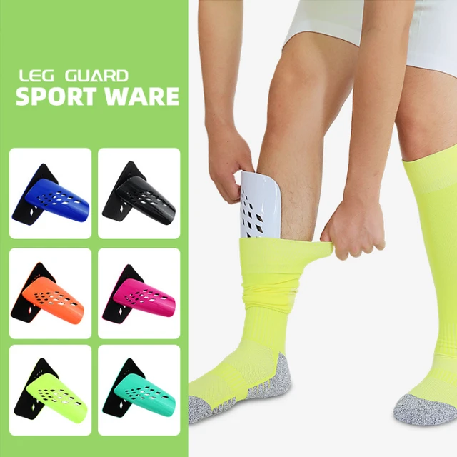 Espinilleras deportivas de fútbol para adultos, adolescentes y niños,  almohadillas de protección, calcetín de manga, soporte para piernas, 1 par  - AliExpress