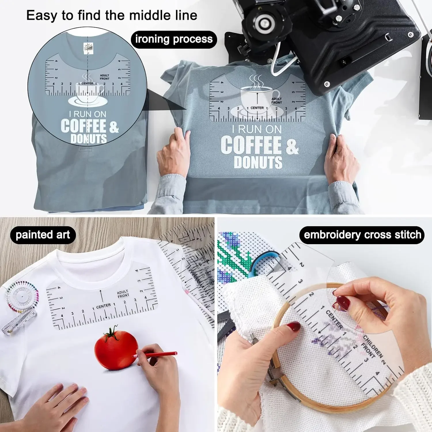 T-Shirt Alignment Ruler Set 4