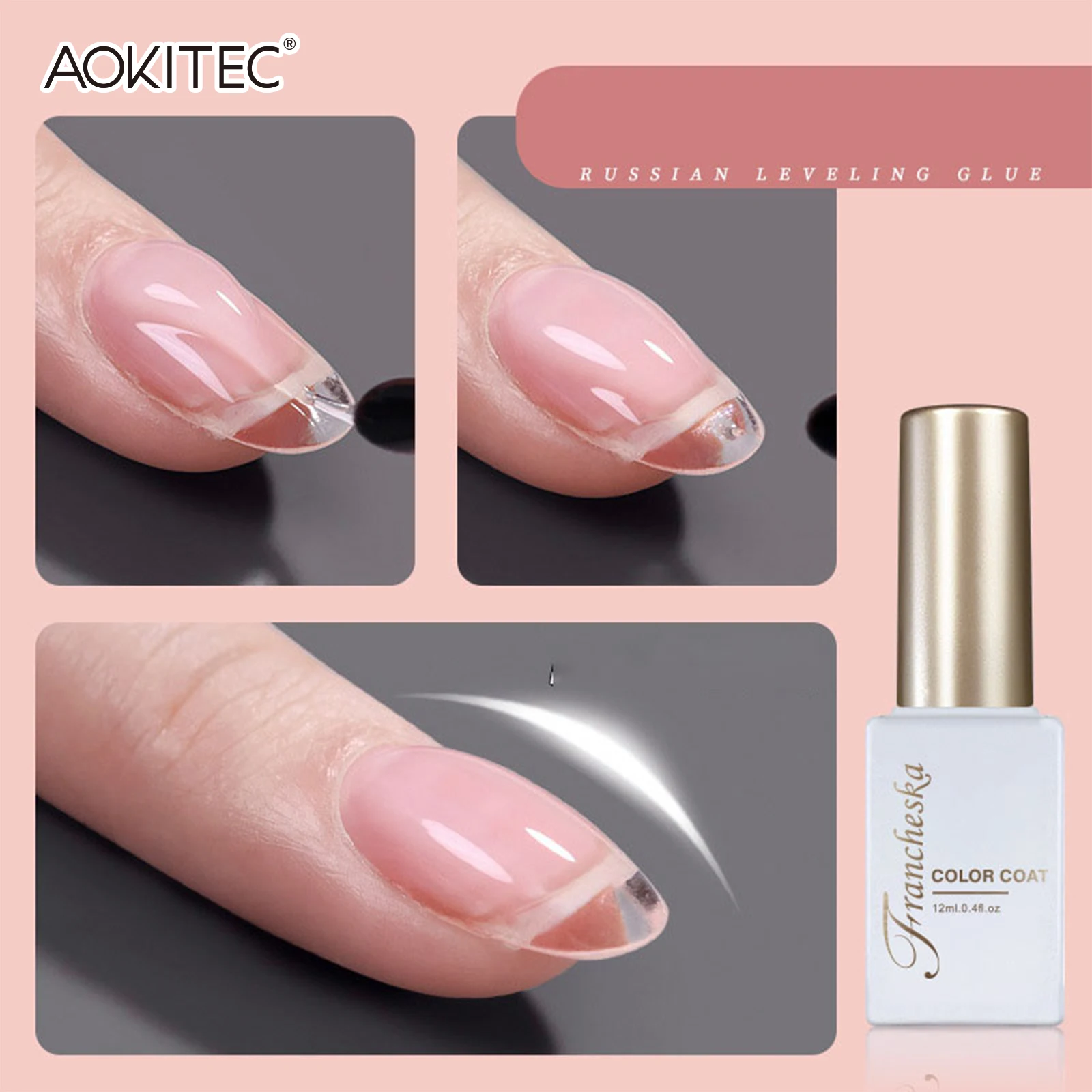 Aokitec Quick Building Gel Builder Nail Gel Self Leveling Build Nail