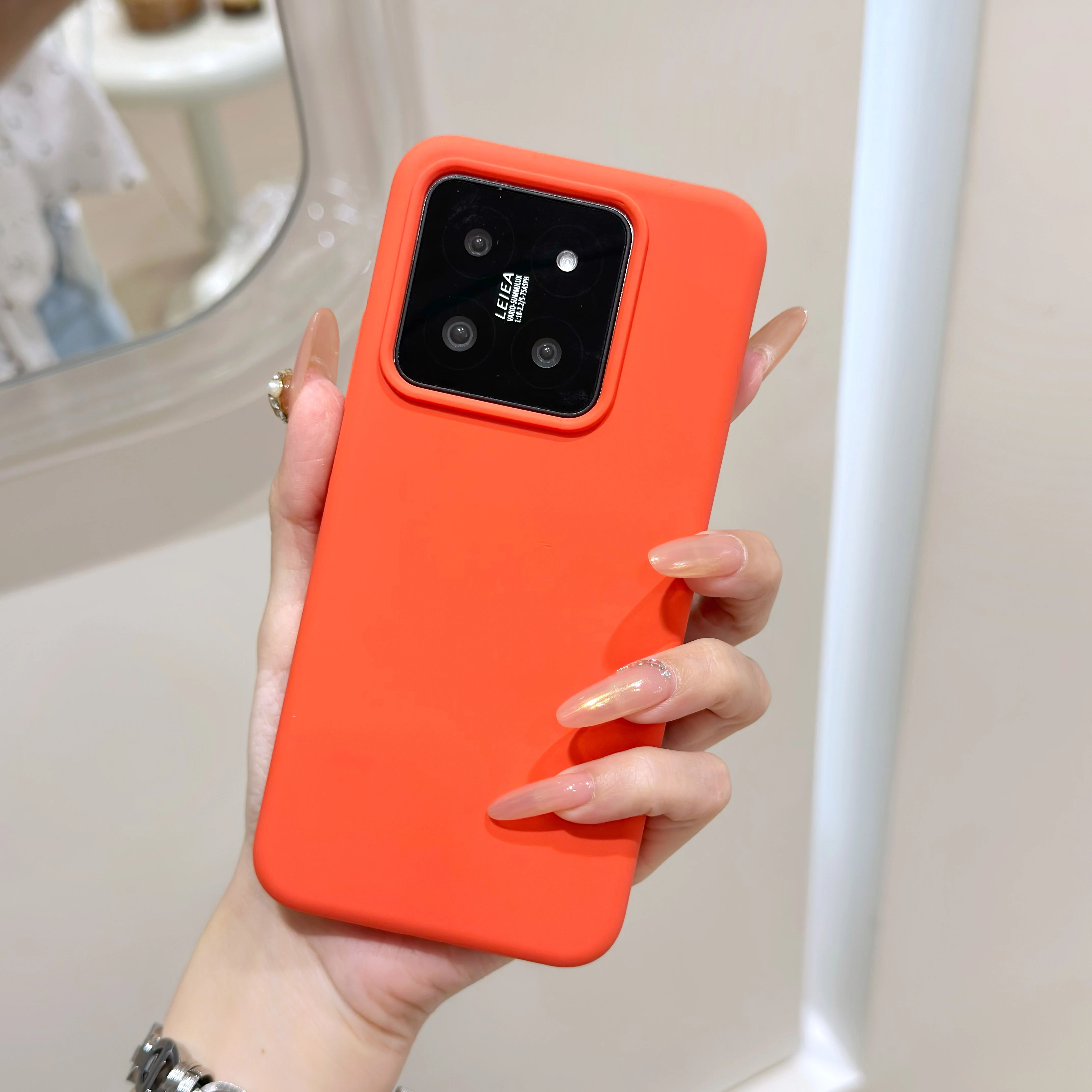 Candy Color Liquid Silicone Bumper Phone Case - Original Matte Shockproof Soft Back Cover