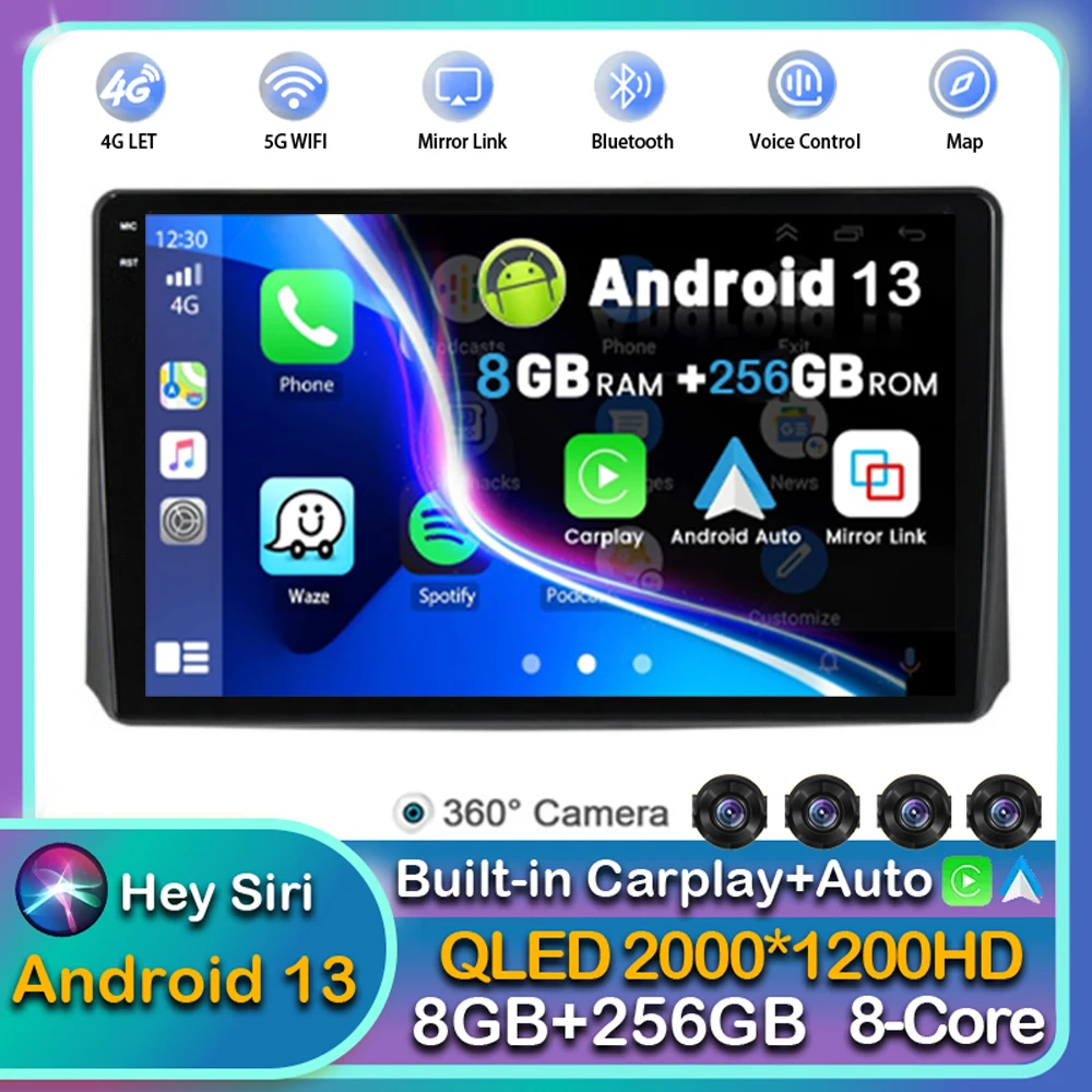 

Android13 Carplay Auto For UAZ Patriot 3 2016 2017 2018 2019 2020 2021 Car Radio Multimedia Player Stereo WIFI+4G 360 Camera DSP